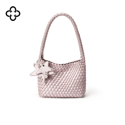 CASSILE卡思乐鱼姬色手工编织包单肩女包夏季新款通勤腋下托特包