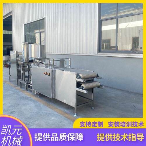 商用型千张机厂家时产100斤成品的干豆腐机一人即可操作豆腐皮机