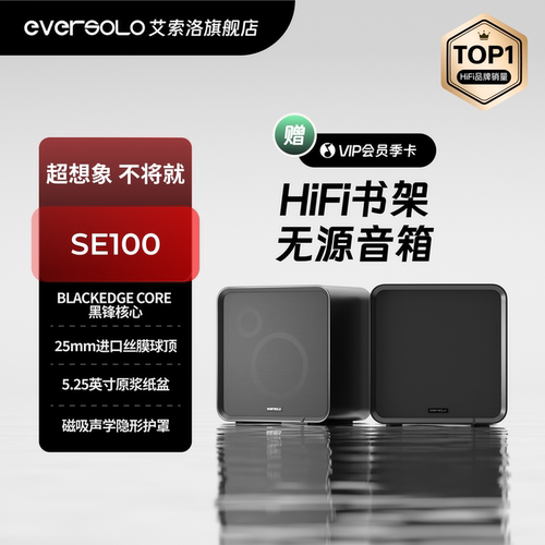 艾索洛SE100两分频无源书架音箱