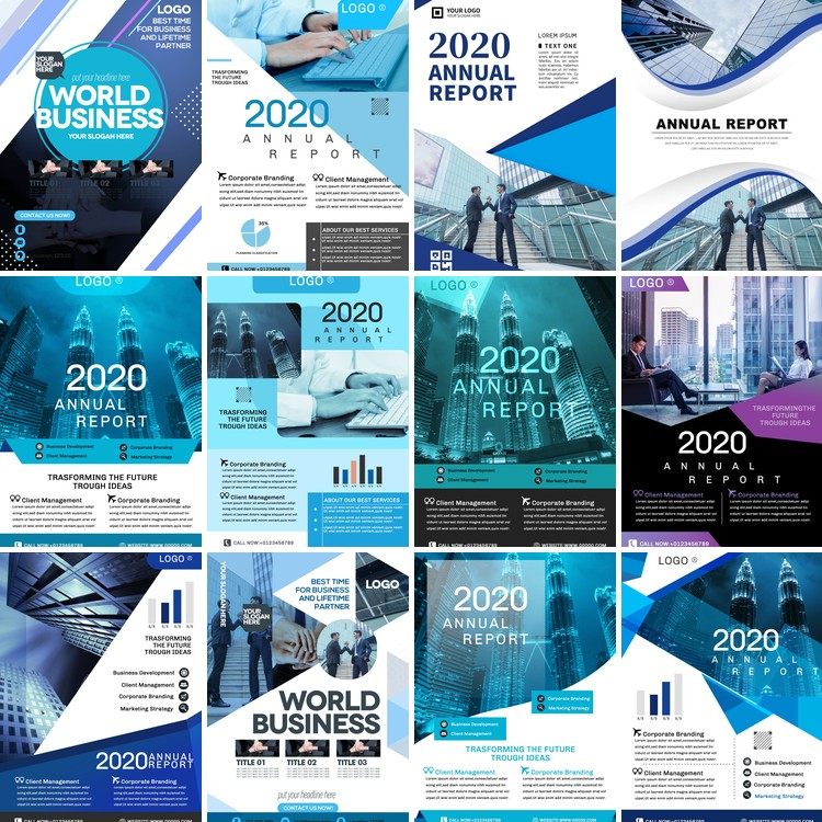 31套 企业宣传手册海报画册psd分层设计素材源文件