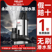 德力西直流潛水泵無(wú)刷抽水24v48v60v72v高揚(yáng)程小型家用電動(dòng)吸水泵