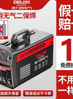 德力西无气二保焊机电焊一体机氩弧焊机电焊机家用220v气保焊机