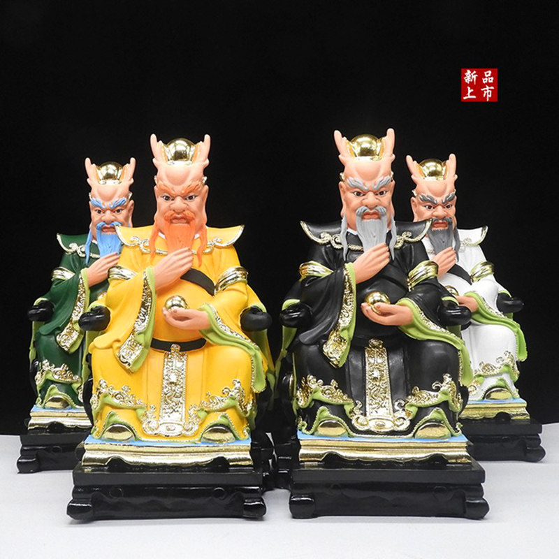 四海龙王像体 树脂龙王神像东海龙王南海西海北海龙王龙神像