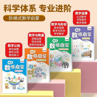 r幼儿园数感启蒙思维3-6岁幼儿园升一年级益智数学学习用品kk