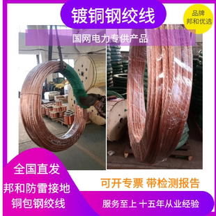 50 70 95 120 150 185 240平方铜包钢绞线 镀铜钢绞线铜覆钢单丝