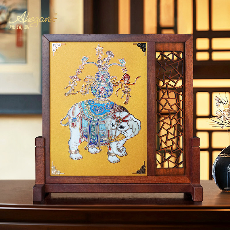 吉象升平插屏摆件公司开业乔迁庆典嘉奖纪念礼物中国风外事送礼