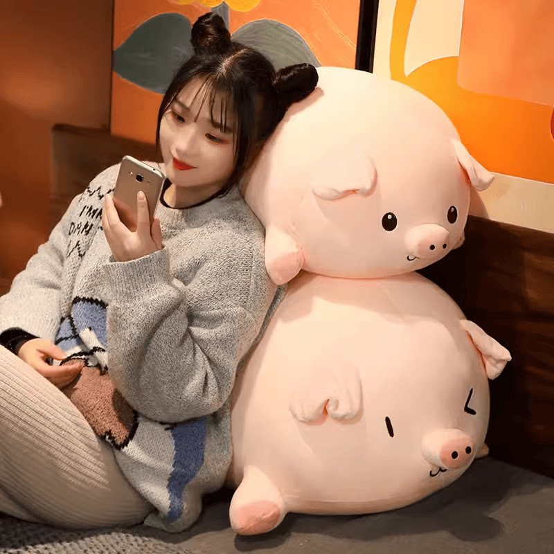 日系沙发超软小猪猪抱枕无印