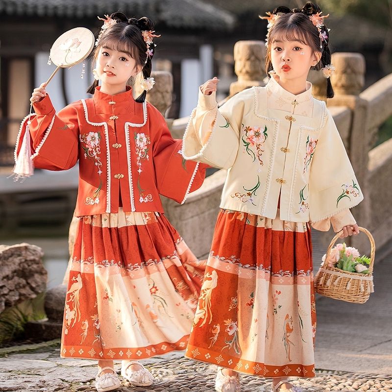 儿童汉服女秋季中国风超仙