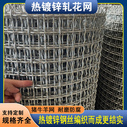 热浸镀锌钢丝网围栏养殖防护羊床踏网编织轧花野猪钢筋筛网筛纱网