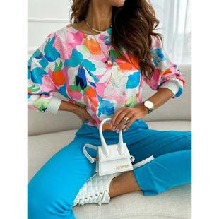 summer graphic print shirts for women casual neck loose