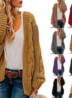 long loose sweaters plus cardigans ladies solid female
