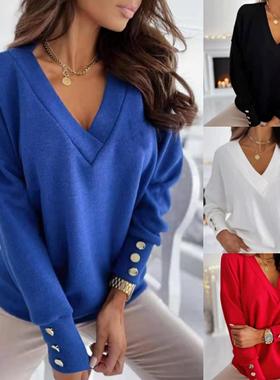 tops loose casual lady office fashion underlay -shirt long