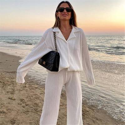 trousers pleated for shirt straight drape suit suit Fashion