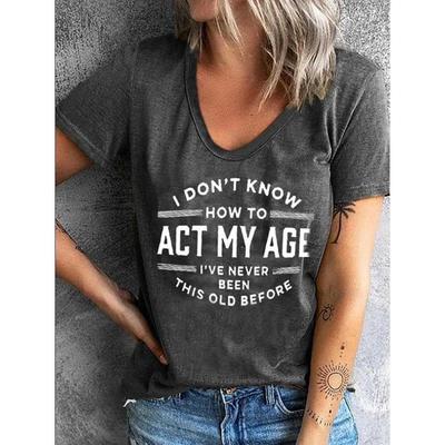 womens clothing clothing new crew -shirt womens comic loose