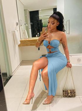 dress party evening elegant dress bandage bodycon split red