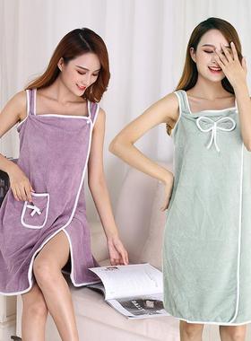 bathrobe water-absorbing and hemming with bathing use home
