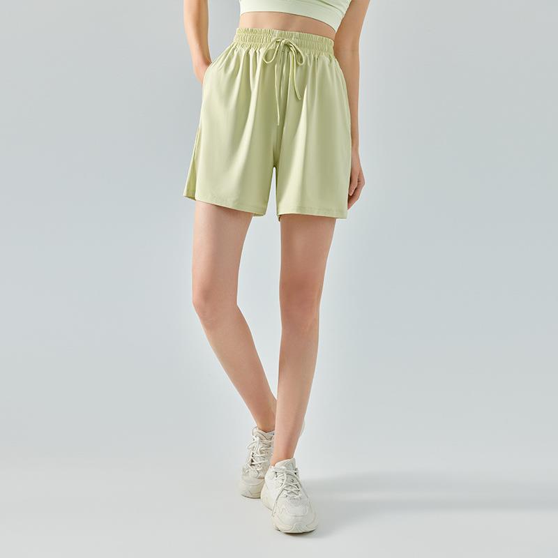 shorts cycling fitness breathable shorts yoga loose silk