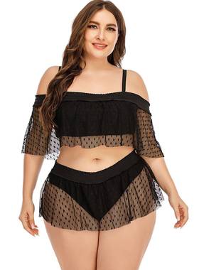 size large swimming women for swimsuit two-piece split