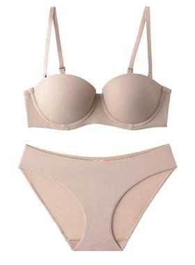 Womens half cup suit seamless small chest non-empty cup