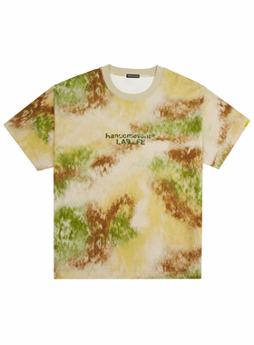 联名款 randomevent x LABLFE 苔藓迷彩图案短袖T恤 男女同款001