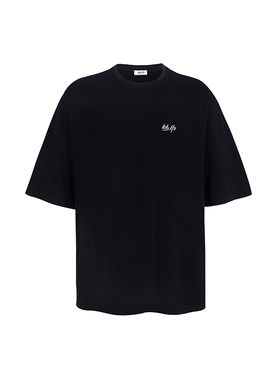 lablfe-01106后背天使晕染视觉数码印花纯棉宽松短袖夏季T恤百搭