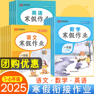 2026春新寒假衔接作业小学语文数学英语人教版全套一二三四五六年级上册下册学而思阅美寒假预复习猿辅导阳光同学实验班一本通学霸
