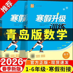 2026年新版寒假衔接青岛版六三制数学小学一年级二年级三年级四年级五年级六年级上册下册寒假作业全套预复习一本通计划表山东升级