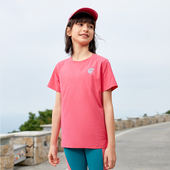 24春夏男女童印花运动速干短袖 吸湿排汗休闲透气跑步上衣T恤