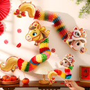 元 饰布置幼儿园拍照道具 旦新年舞马拉花年会表演剪纸灯笼教室装