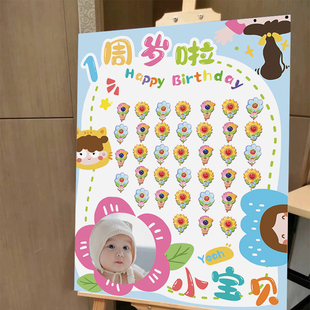 请你吃糖宝宝周岁生日会百天满月棒棒糖果迎宾牌kt板装饰场景布置