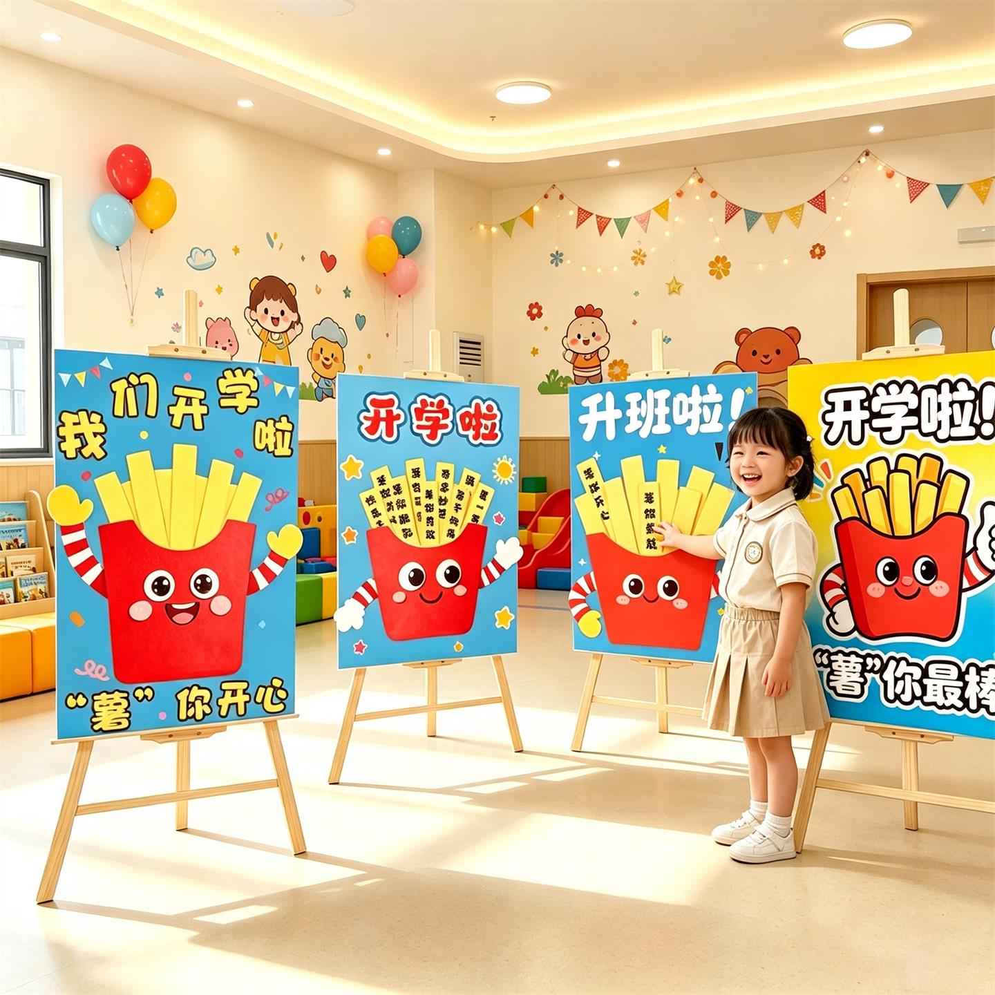 开学典礼KT板摆件幼儿园图片