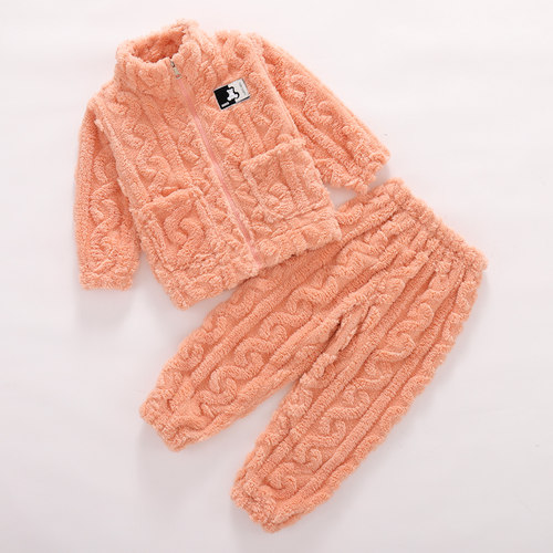 秋冬季儿童珊瑚绒睡衣