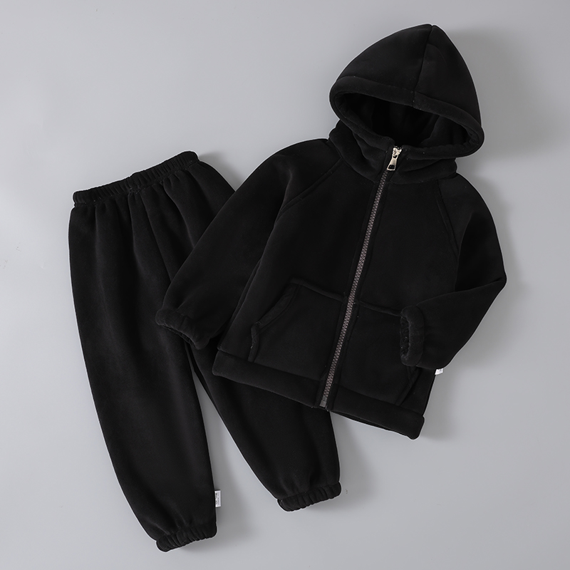 法兰绒儿童睡衣珊瑚绒家居服套装