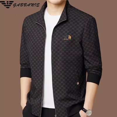 正品意大利 男士外套春秋新款中青年防风夹克立领潮流休闲棒球服