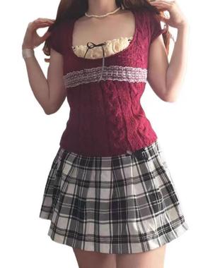 pink women lace silhouette pullover your smooths collar for