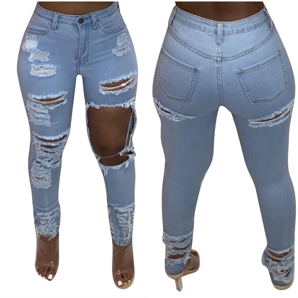 trousers loose streetwear trend sexy women pants denim