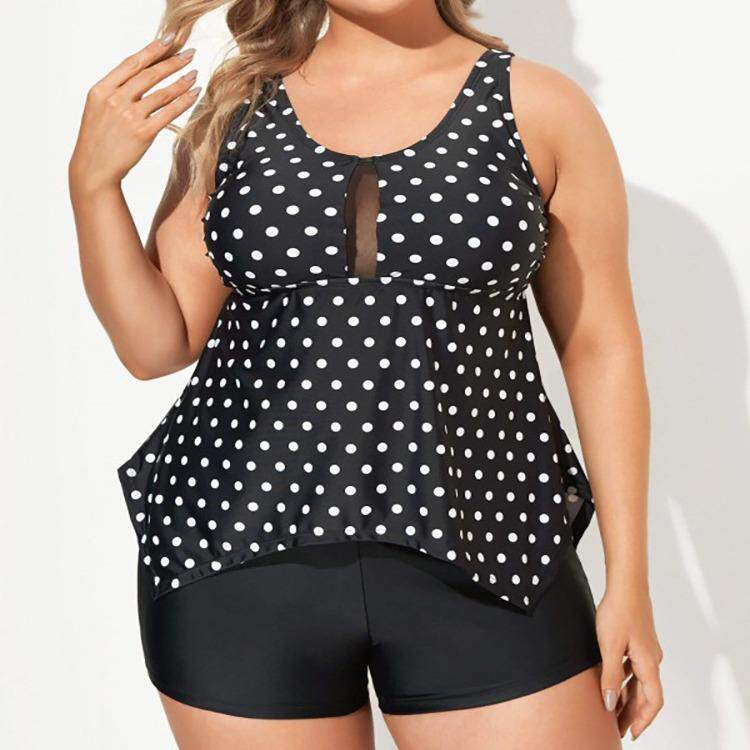 swimsuit two-piece suspenders shorts boxer slimming women