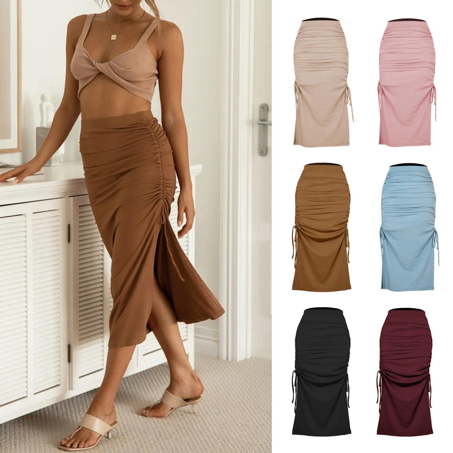 skirt lace Slit skirt womens hip fashionable slim clothing
