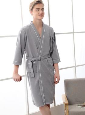 men sleeves bathrobe absorbent pajamas size robe