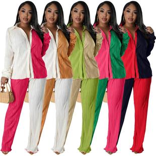 toothpick cloth color loose casual matching Womens