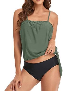 swimsuit bikini sexy two-piece swimsuit Curvaceous tie-dye