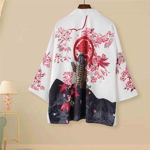 thin jacket Hanfu loose robe kimono cardigan style Japanese