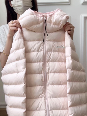 粉色排骨羽绒服女冬季短款小个子外套冲锋衣内胆2025新款轻薄棉服