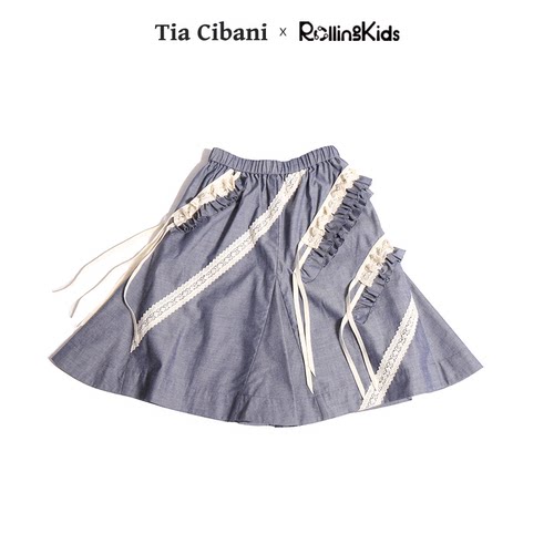 Tia Cibani 女童灰色半身裙丨RollingKids