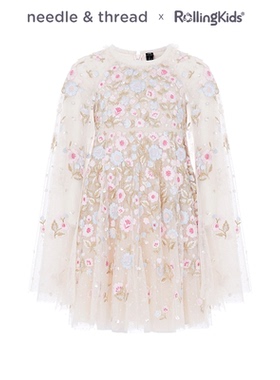 needle & thread 女童公主网纱连衣裙长袖仙女裙丨RollingKids