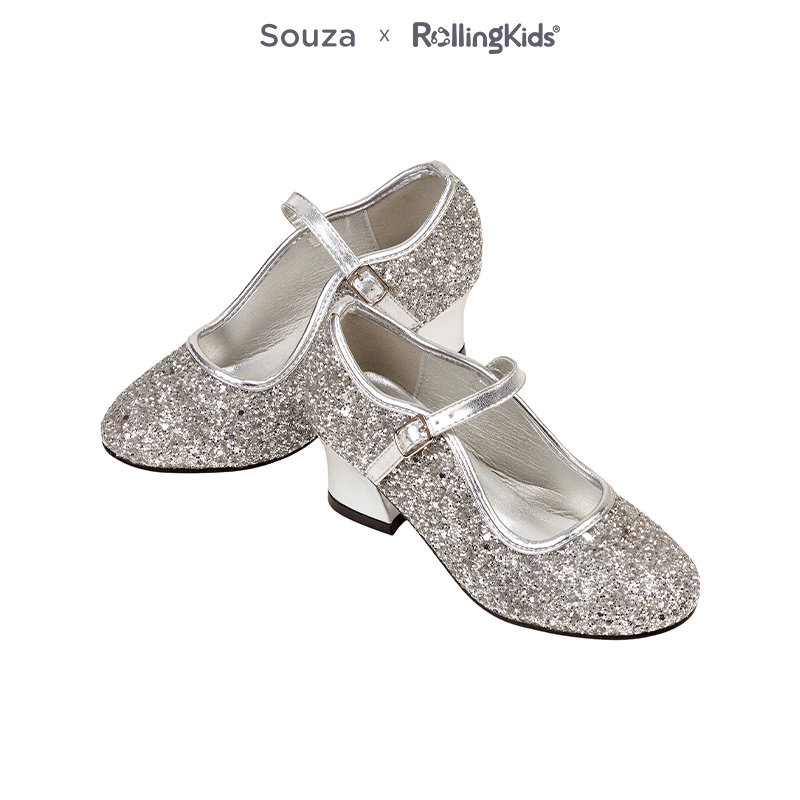 Souza 儿童高跟鞋女童时尚高级感百搭公主鞋丨RollingKids