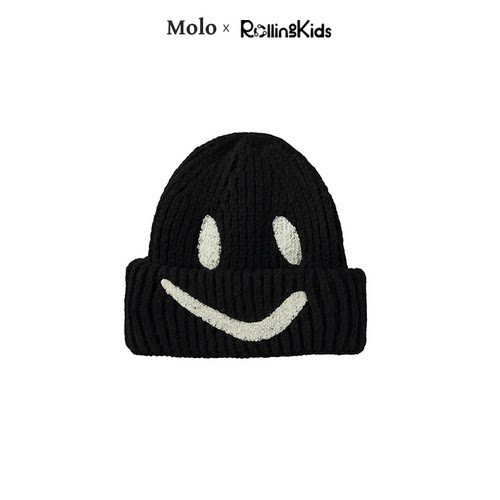 Molo 儿童针织帽笑脸印花休闲帽子丨RollingKids