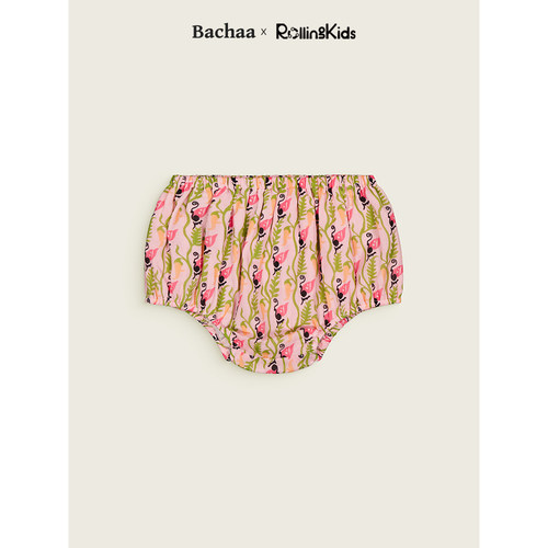 BACHAA婴童浅粉色纯棉外穿短裤