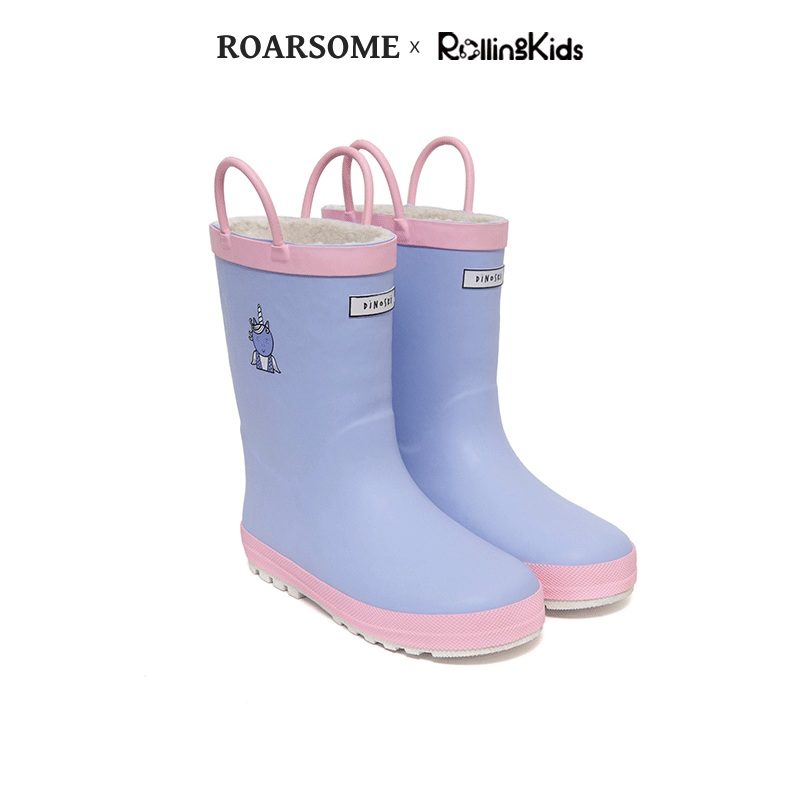 roarsome男女童雨天防滑雨鞋雨靴