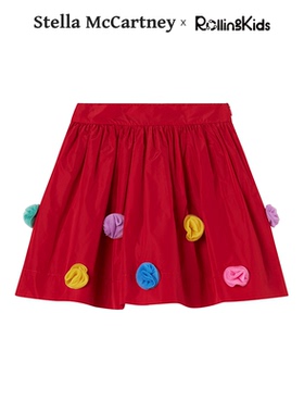 STELLA MCCARTNEY 女童红色短裙半身裙丨RollingKids
